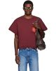 LU'U DAN LU'U DAN Burgundy Wadded Pocket T-shirt - 1