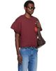 LU'U DAN LU'U DAN Burgundy Wadded Pocket T-shirt - 2