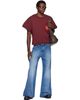 LU'U DAN LU'U DAN Burgundy Wadded Pocket T-shirt - 4