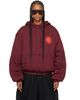 LU'U DAN LU'U DAN Burgundy Wadded Slouch Hoodie - 1