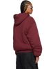 LU'U DAN LU'U DAN Burgundy Wadded Slouch Hoodie - 3
