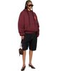 LU'U DAN LU'U DAN Burgundy Wadded Slouch Hoodie - 4