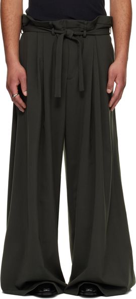 LU'U DAN LU'U DAN Gray Slacker Maxis Trousers
