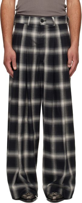 LU'U DAN LU'U DAN Gray Triple Pleat Trousers