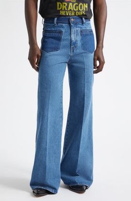 LU'U DAN LU'U DAN Nocturnal Flare Leg Jeans