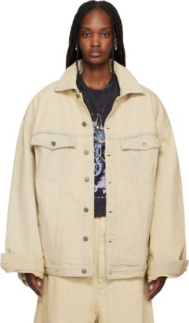 LU'U DAN LU'U DAN Off-White Drifter Denim Jacket