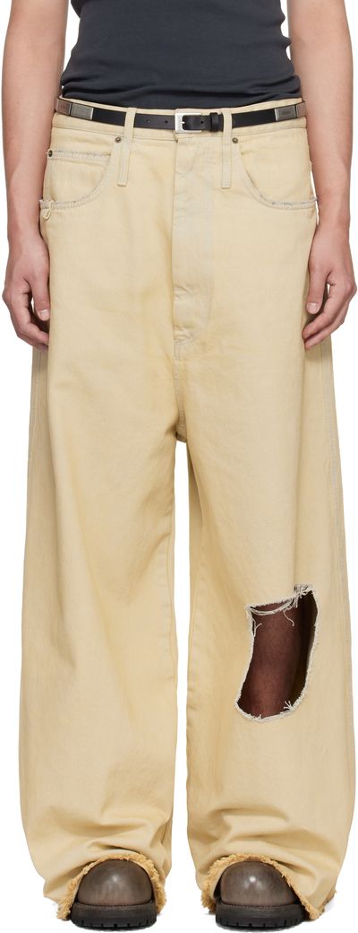 LU'U DAN LU'U DAN Off-White Dumpster Denim Jeans
