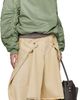 LU'U DAN LU'U DAN Off-White Maxi Denim Shorts - 4