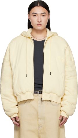 LU'U DAN LU'U DAN Off-White Wadded Hoodie