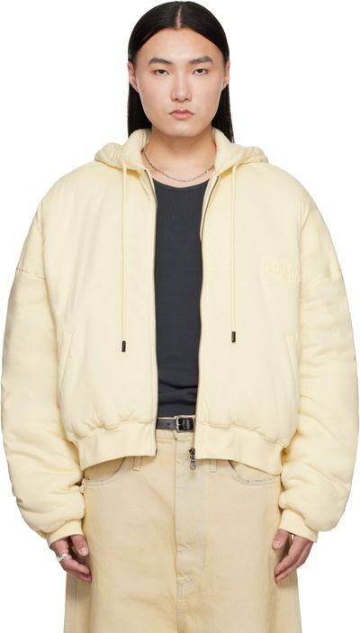LU'U DAN LU'U DAN Off-White Wadded Hoodie