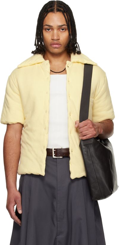 LU'U DAN LU'U DAN Off-White Wadded Shift Shirt