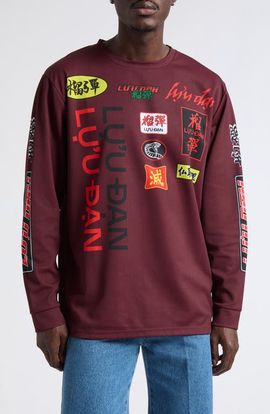 LU'U DAN LU'U DAN Oversize Long Sleeve Graphic T-Shirt