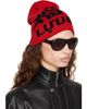 LU'U DAN LU'U DAN Red & Black 'L-D SHEISTY' Beanie - 2