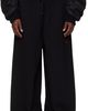 LU'U DAN LU'U DAN SSENSE Exclusive Black Raw-Cut Bontan Lounge Pants - 1
