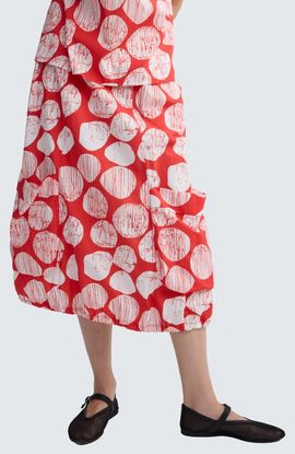 LUUKAA LUUKAA Alira Printed Poplin Balloon Skirt