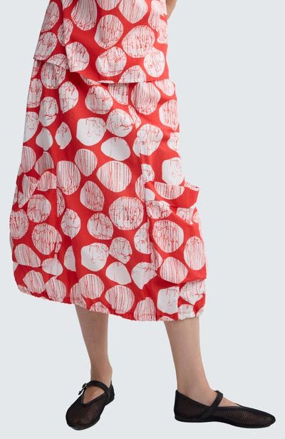 LUUKAA LUUKAA Alira Printed Poplin Balloon Skirt