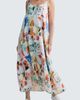 LUUKAA LUUKAA Avelyn Painterly Print Linen Maxi Dress - 3