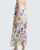 LUUKAA LUUKAA Avelyn Painterly Print Linen Maxi Dress - 4