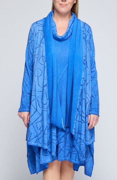 LUUKAA LUUKAA Axel Devore Cotton Jersey Duster