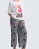 LUUKAA LUUKAA Clarisse Neon Print Linen Pants - 2