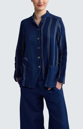 LUUKAA LUUKAA Clover Architectural Denim Muslin Jacket
