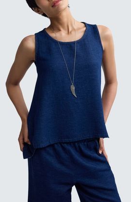 LUUKAA LUUKAA Floria Denim Muslin Top