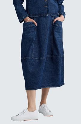 LUUKAA LUUKAA Hayden Balloon Denim Skirt