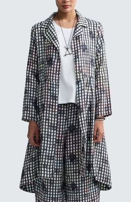 LUUKAA LUUKAA Ismera Neon Print Linen Long Jacket