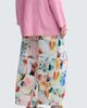 LUUKAA LUUKAA Ivara Painterly Print Linen Pants - 4