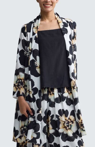 LUUKAA LUUKAA Meliora Floral Print Open-Front Duster
