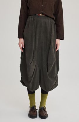 LUUKAA LUUKAA Ninon Velvet Balloon Skirt
