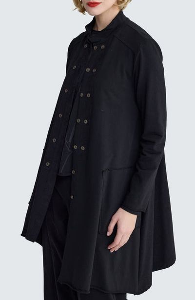 LUUKAA LUUKAA Raven Asymmetric Cord-Panel Jacket