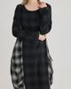 LUUKAA LUUKAA Reese Plaid Cocoon Dress - 1