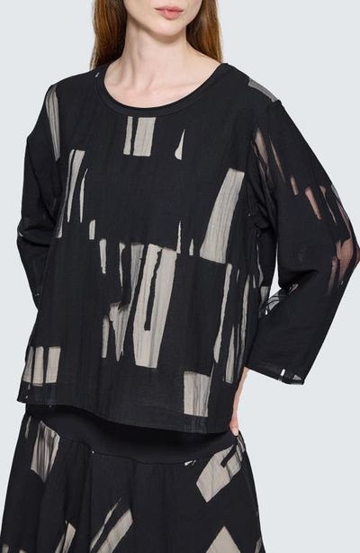 LUUKAA LUUKAA Selindra Sheer Jacquard Blouse