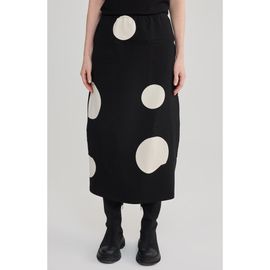 LUUKAA LUUKAA Signe Printed Cotton Jersey Midi Skirt