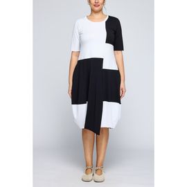 LUUKAA LUUKAA Slyph Two-Color Cotton Jersey Dress