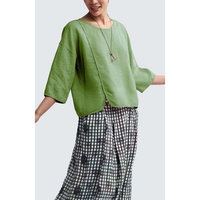 LUUKAA LUUKAA Solara Boxy Linen Blouse
