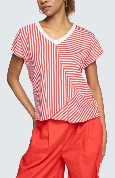 LUUKAA LUUKAA Vanya Striped V-Neck Top