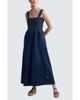 LUUKAA LUUKAA Wren Architectural Denim Jumpsuit - 1