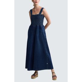 LUUKAA LUUKAA Wren Architectural Denim Jumpsuit
