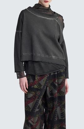 LUUKAA LUUKAA Yara One-Shoulder Pullover