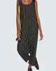 LUUKAA LUUKAA Zara Striped Viscose Jersey Jumpsuit - 1