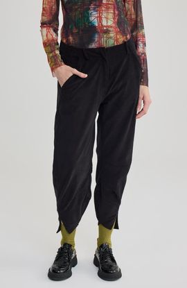 LUUKAA LUUKAA Zoe O-Shape Velvet Pants