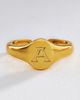 Luv Aj Initial Oval Signet Ring - 3