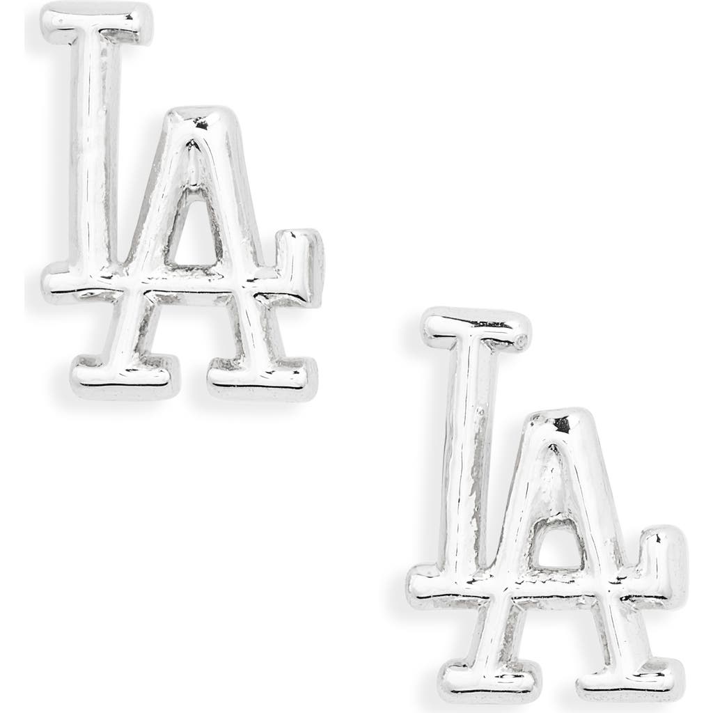 Luv AJ Luv AJ Los Angeles Dodgers Logo Stud Earrings