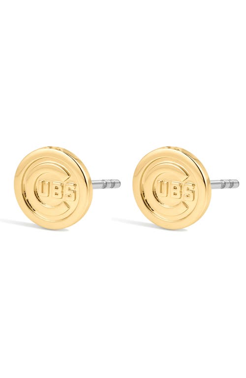 Luv AJ Luv AJ MLB Chicago Cubs Logo Stud Earrings