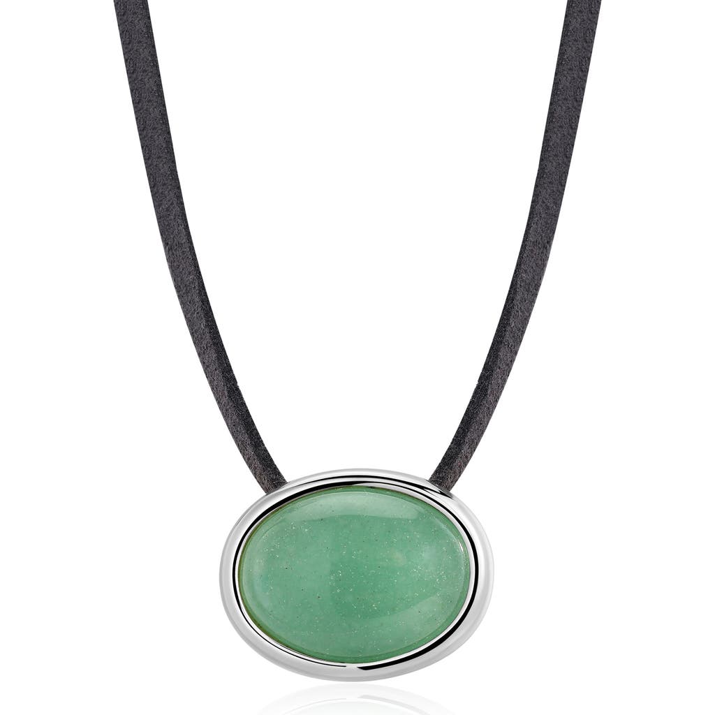 Luv AJ Luv AJ Sunset Stone Pendant Cord Necklace