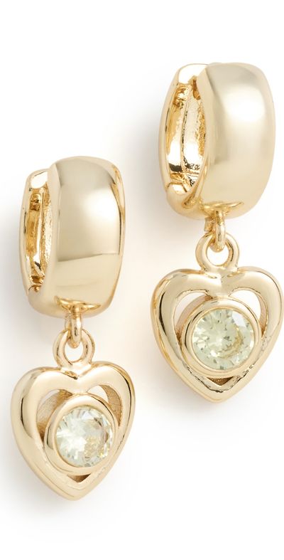 Luv Aj Luv Aj The Charlotte Heart Hoops Gold One