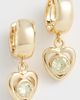Luv Aj Luv Aj The Charlotte Heart Hoops Gold One - 2