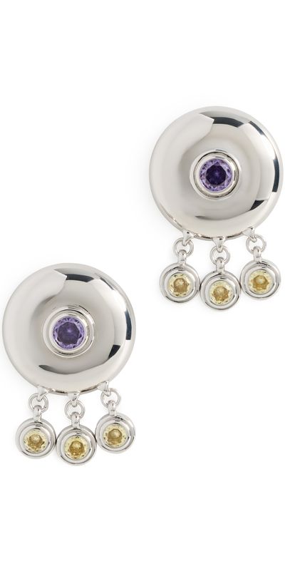 Luv Aj Luv Aj The Cleopatra Shaker Studs Silver One